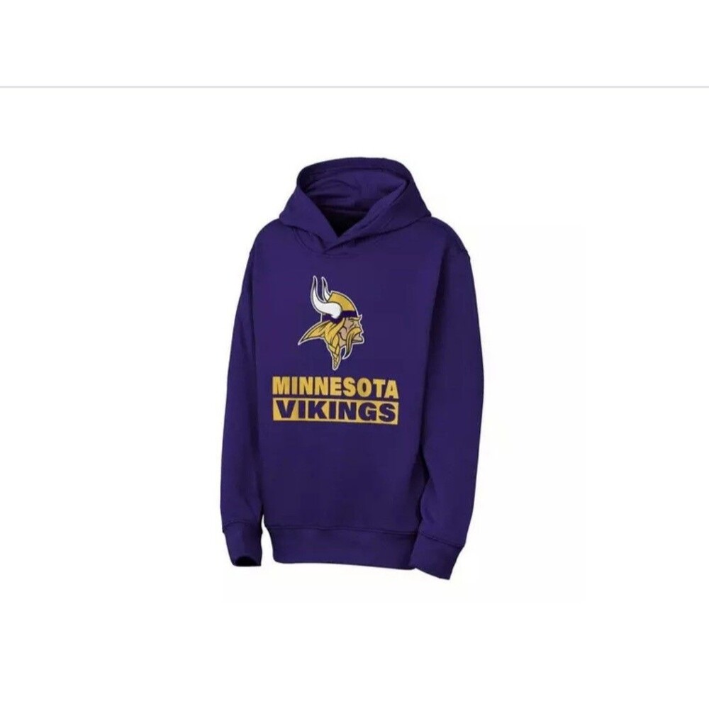 Minnesota Vikings Hoodie Youth XL (18/20) Unisex NFL Team Apparel NEW
